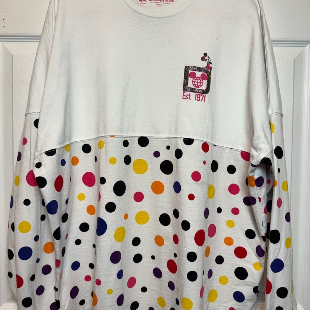 Disney World Spirit Jersey in Minnie Mouse Rock The Dots, X-Large
